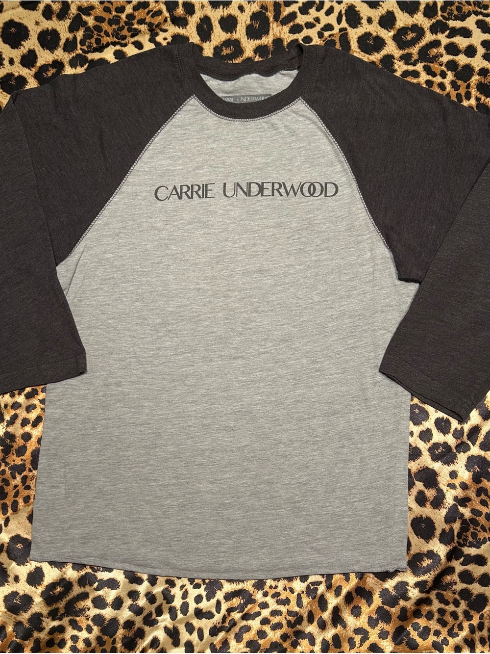 Carrie Underwood 2016 The Storyteller Tour Grey Raglan Baseball Tee